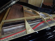 YAMAHA C3B 1980年製造　内装（フレーム・弦）その１