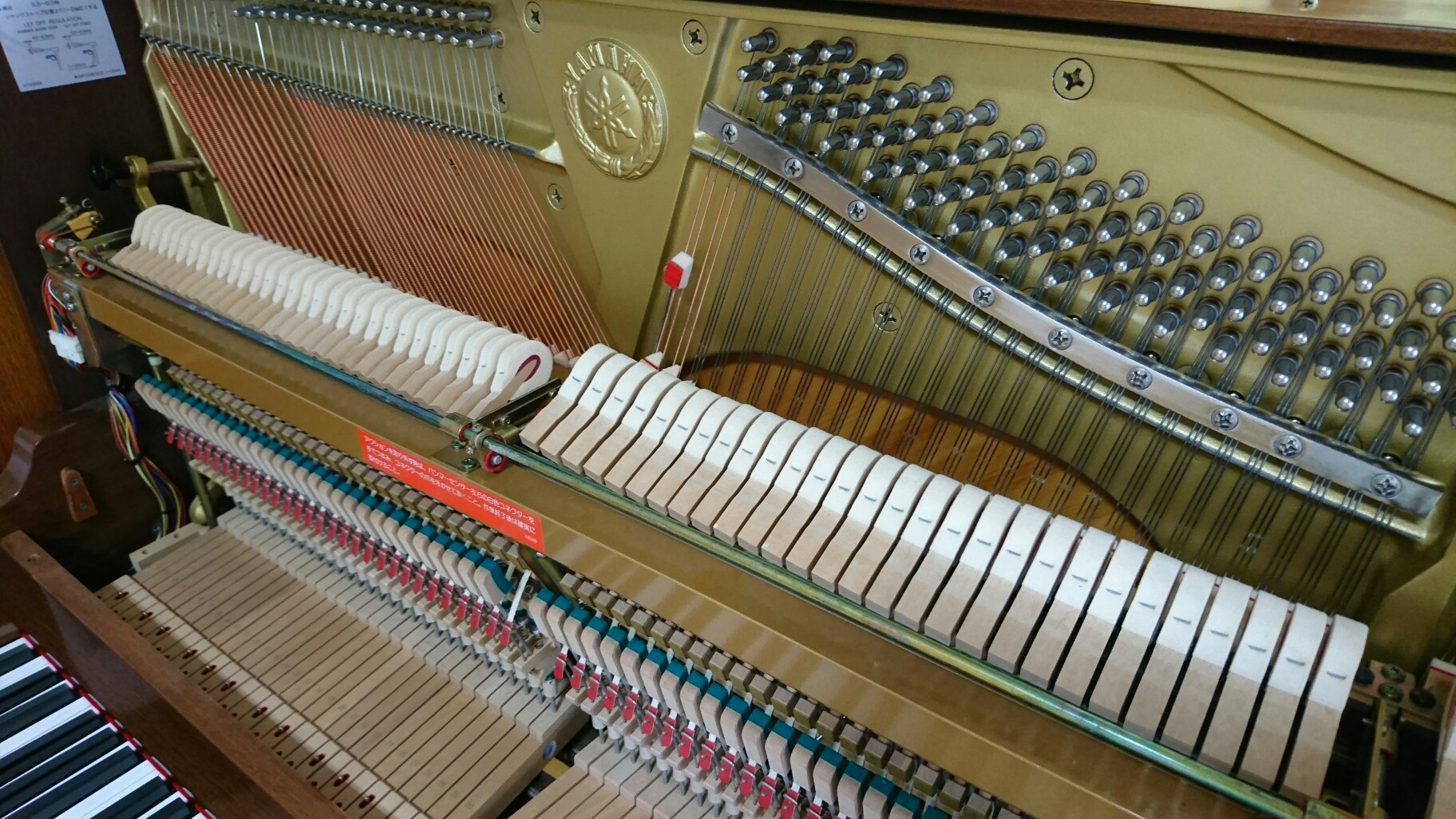 YAMAHA U100Wn　アクション