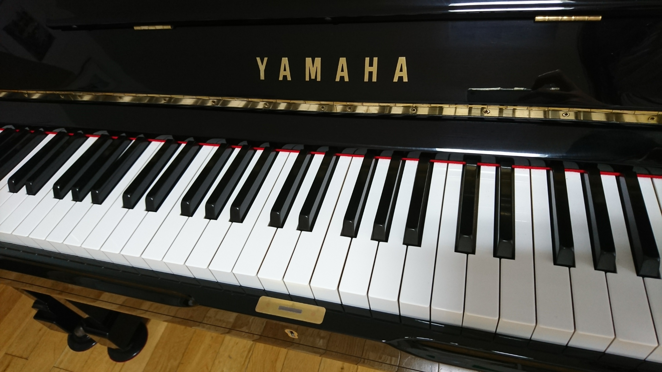 YAMAHA U3A　鍵盤